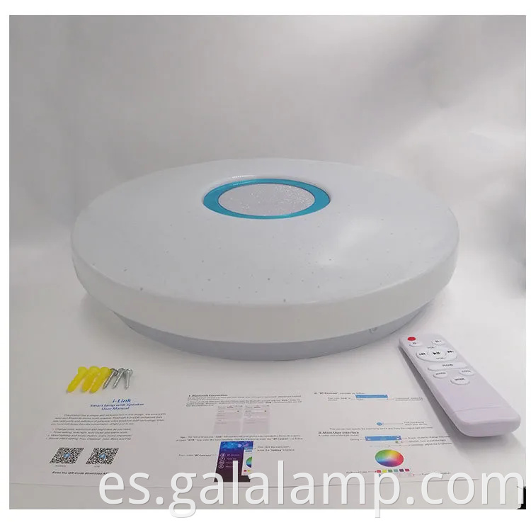Lámpara de techo LED circular moderna para dormitorio y sala de estar